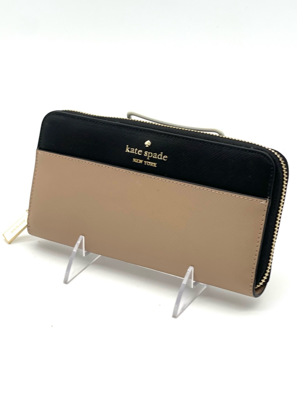 Kate Spade Madison Large Continental Wallet Black/Beige